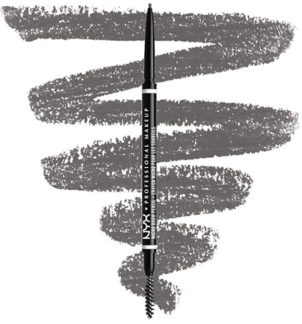 NYX PROFESSIONAL MAKEUP Micro Brow Pencil, Eyebrow Pencil - Grey