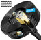Soibke Lan Kabel 20meter Cat 8, Netzwerkkabel 20m Flach Wlan Ethernet Kabel Outdoor Geschirmt 40Gbps 2000MHz High Speed RJ45 Gigabit Schirmung Internet Patchkabel Schwarz für Router