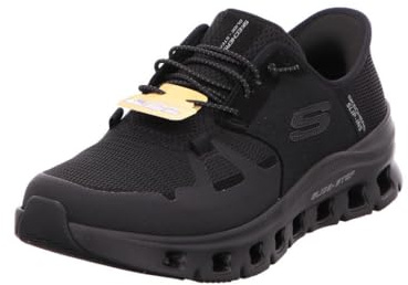 Skechers Men's Glide-Step Pro Slip-On Sneakers, Black Mesh/Hotmelt, 8.5 UK