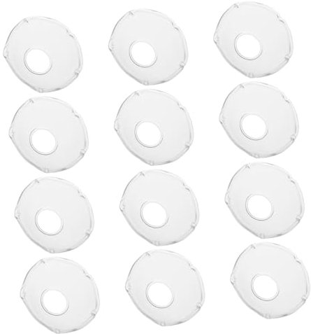 POPETPOP 12 Pezzi Raccoglitore Di Gocce Di Raccogligocce Per Cera Portacandele in Trasparente Protettore Di Di Protezione Antigoccia Bicchiere Transparent