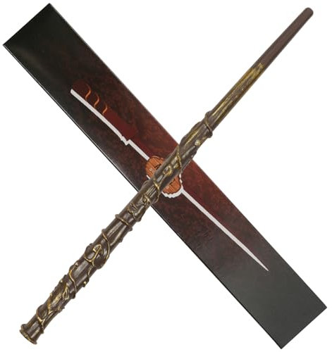 Aomig Zauberstab Zauberer Zubehör Jungen Mädchen Movie Props Magic Wand Spielzeug Magischer Zauberstab aus Kunststoff für Zauberer Zauberlehrlinge Kostümzubehör Cosplay Halloween Karneval (F)