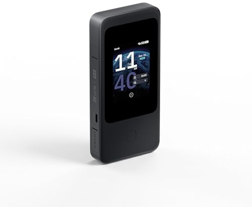 GL.iNet GL-E5800-EU MUDI 7 5G Wi-Fi 7 Router Viaje con eSIM, Batería 13,5h