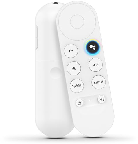Fjärrkontroll för Google Chromecast, fjärrkontroll för Google TV HD/4K, GA01919-US GA01920-US (endast fjärrkontroll), kompatibel med Chromecast TV 4 K, röststyrning (1)