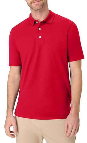 Hanes mens X-Temp Performance Polo Shirt,Deep Red,X-Large