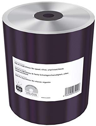 MediaRange DVD+R 4.7Gb|120Min 16x Speed, Silver, Unprinted/Blank, Shrink 100