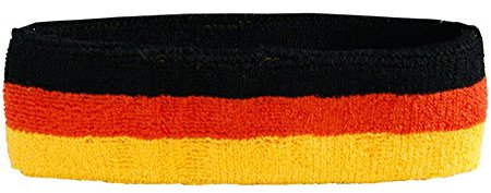 Flaggenfritze Stirnband Motiv Fahne/Flagge Deutschland + gratis Aufkleber