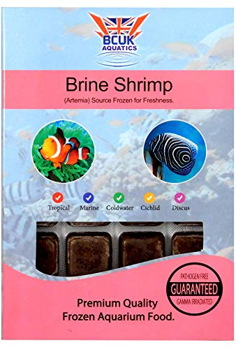 BCUK Frozen Fish Food - Brine Shrimp - 100g x5