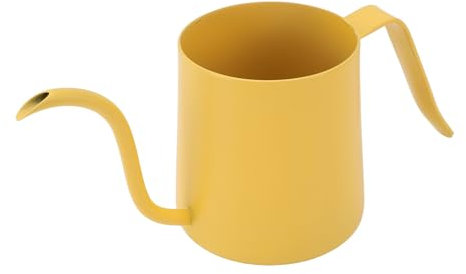 Olla de Vertido Largo y Estrecho, sobre la Caldera de Agua Control Preciso 304 Acero Inoxidable para en Casa (YELLOW)