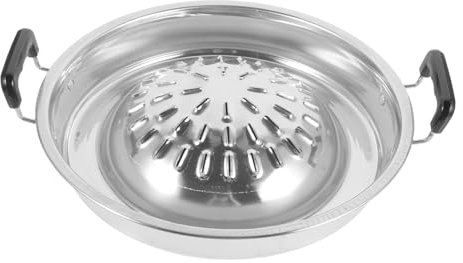 GALPADA Poêle à Barbecue Métal Pour Cuisiner Viande Et Poissons Plateau De Grill Multifonction Pour Barbecue Extérieur Et Pique-