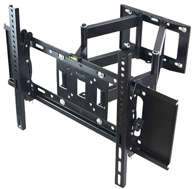 Staffa Parete TV Supporto Televisore Doppio Braccio 3 Snodi - Full Motion Universale per LED LCD OLED - Da 32 a 75 pollici - Alta Resistenza 50 kg