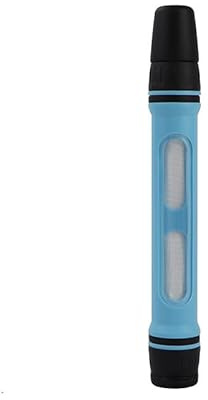 QUYBSGWJ Semplice Attrezzatura Portatile Esterna Per Filtrazione Dell'acqua A Mini Filtro A Cannuccia Per La Sopravvivenza in Caso Di Disastro,Blu,2.2 * 2.2 * 18cm
