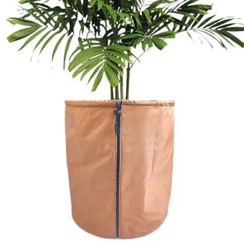 Fundas para macetas, protectores antiheladas con cremallera de cordón, aislamiento térmico y diseño resistente a la intemperie, cubierta para macetas para jardín, árboles frutales, arbustos en maceta