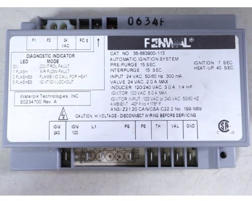 Replacement for FENWAL 35-663900-113 Automatic Ignition System E0234700#used # Tested