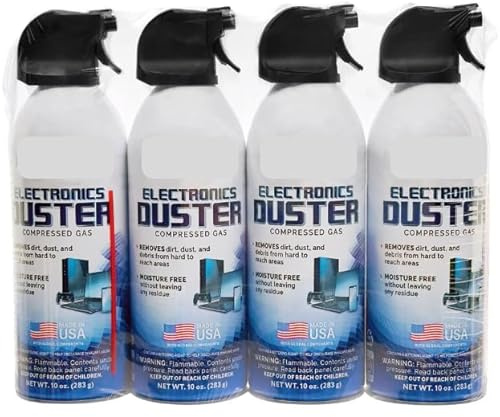 Aerosol Compressed Gas Electronics Duster 10 oz., 4 Pack