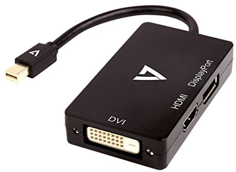 V7 V7MDP-DPDVIHDMI-1E Adattatore Mini DisplayPort (m) a DisplayPort, HDMI o DVI (f)