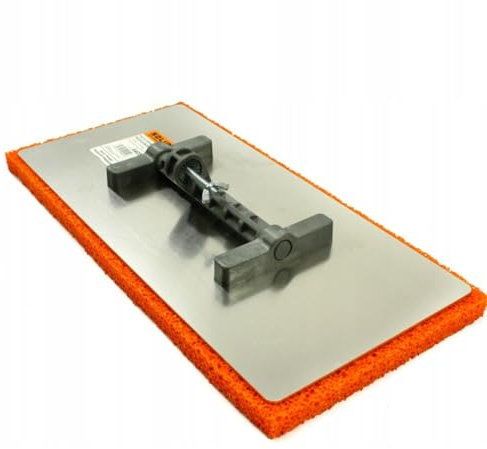 ARPON Reibebret Aluminium mit Schwammgummi| Reibebrett für Putz 200x400mm| Putzbrett für Verputzarbeiten| Fugbrett für Fliesenleger und Maurer| Schwammbrett 18 mm