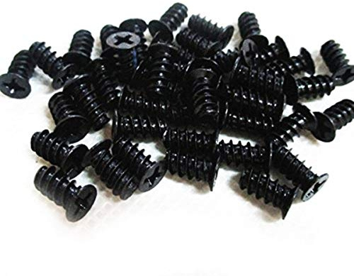 Easycargo Black PC Fan Screws - 50 Pack (60-140mm)