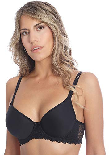 Sassa Damen Bügel Spacer BH Fancy Lace 27029, Schwarz, 90C
