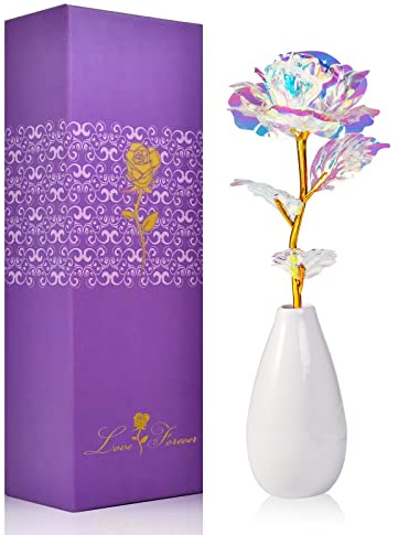 Birthday Gifts for Women, Gifts for Mom on Mothers Day, Artificial Rose Flower Gifts for Her Wife Grandma from Daughter Christmas, Valentine's Day, Mother's Day, Thanksgiving, Anniversary