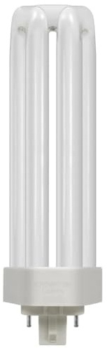 Crompton Lamps LED PLT-E 13W G24q Triple Turn TE-Type Direct to Mains (13W Equivalent) 3000K Warm White Opal 1760lm Universal 4-Pin Push Fit Light Bulb