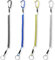 JEYORZY 4 Stück Anti-Lost Spiral Sicherheits Seil, Spiral Schlüsselanhänger, Elastisch Angeln Lanyards Spiral Schlüsselband Spiralkabel mit Karabiner, Angeln Lanyard Spiralkabel Angeln Lanyard