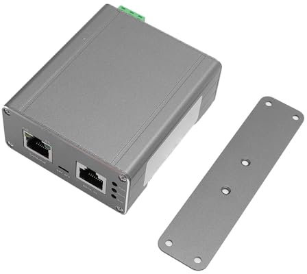 Gigabit PoE Injector 150W, 2.5Gbps High Power Adapter with 6KV surging Guard, Industrial 36-57VDC Dual Input for Gen3 Antennas, IP Cameras, Outdoor Networks