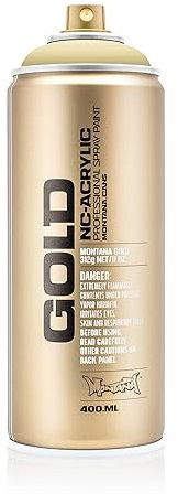 Montana Cans 285363 Spray Dose Gold, Gld400, 8010, 400 ml, Sahara yellow