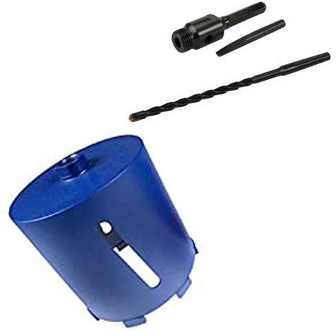Tooltime® 152mm x 150mm Diamond Core Drill + 100mm Hex Arbor + Pilot Drill