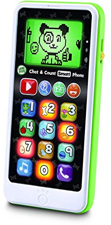 Leapfrog Chat and Count Smart Phone, Scout, Kids Mobile Phone, Educational Toy, Baby Sensory Play, Gift for Children Aged 18 Months, 1, 2, 3, 4 Years, Multicolour
