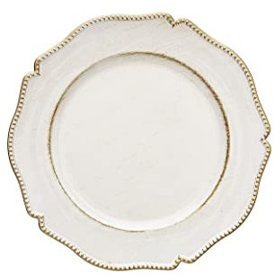 Brandani Sottopiatto Chic Set 4 Pezzi In Polipropilene Colore OroÂ