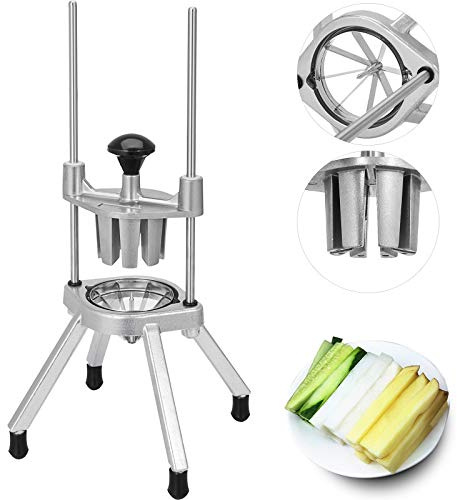 Happybuy 8-Section Commercial Easy Wedger Stainless Steel Blade Fruit Lime Slicer, Lemon Cutter 8 Wedges for Bar Restaurant