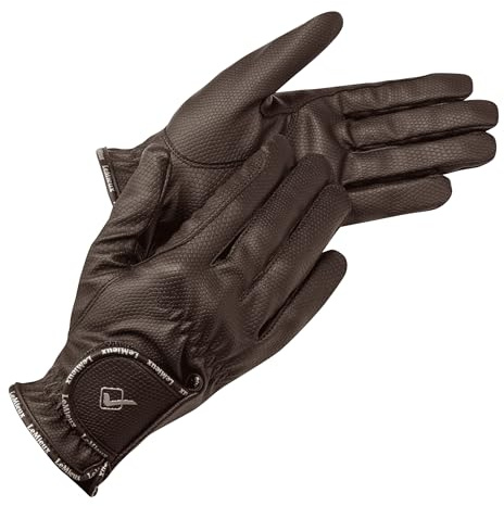 LeMieux Classic Riding Gloves - Touch Screen Compatible - Breathable - Brown - Medium