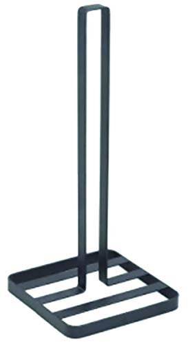 MSV Küchenrollenhalter Design Papierrollenhalter stehend, für die Küche, 14 x 14 x 32,5 cm, schwarz matt