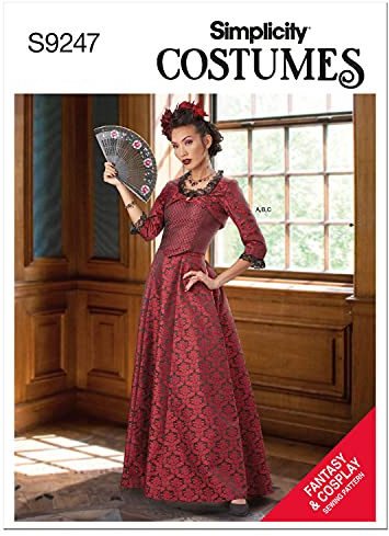 Misses' Bolero, Corset, and Skirt Sewing Pattern Kit, Code 9247