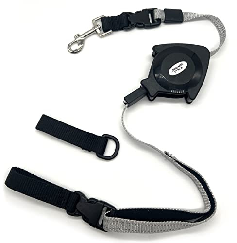The Buddy System Retract A Buddy - Retractable Hands Free Waist Belt Leash for Walking, Jogging, Running, Hiking and Training Small Dogs