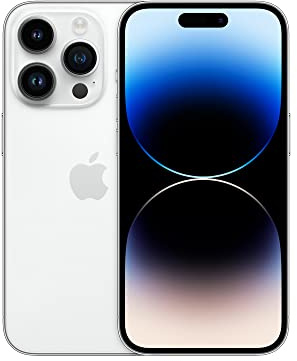 Apple iPhone 14 Pro, 256GB, Silver - Unlocked (Renewed)