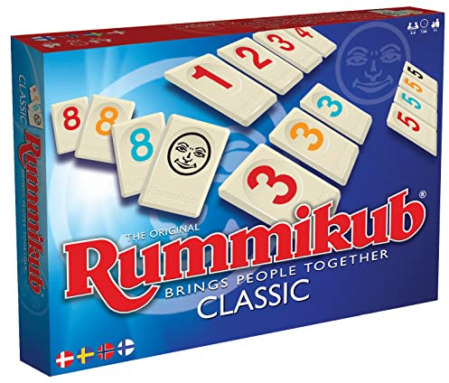 Rummikub - Brädspel | Brickor | Svenska | Danska | Norska | Finska | Ålder 8+ | För 2 till 4 Spelare | Speltid 60 Minuter