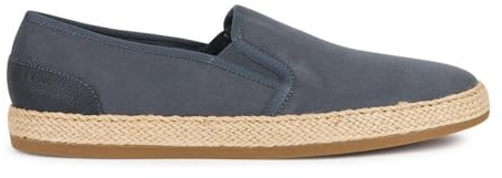 Geox Men's U Pantelleria a Espadrille Wedge Sandal, Navy, 45 EU