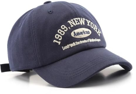 Casquette Cap Chapeau Hommes Femmes en Plein Air Décontracté Casquettes De Baseball Rue Hip Hop Chapeaux Coton Snapback Casquettes Pilote Casquettes Canard Langue Caps 56-60Cm Marine-1989