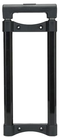 Dickly Luggage Telescopic Rod, Traveling Luggage Telescopic Handle, DIY Suitcase Telescopic Handle, Spare Parts Stretchable Compact Black Metal Pull Rod 32inch Long