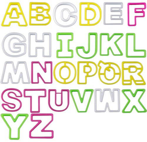 Fondant Buchstaben Ausstecher, 26-Teiliges Alphabet-Ausstechset, Mini-Ausstechformen, Backen Kuchendekorationsset, Für Diy-Backen, Kuchen, Obst Und Urlaubskekse, Ca. 1,5 Cm Höhe Und 4 Bis 5 Cm Breit