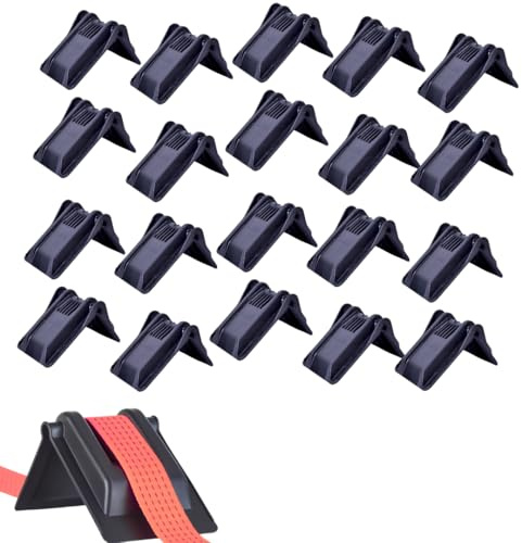 Anwicar Protectores de Borde Extra Anchos para Correas de Amarre - Ángulos de Protección Flexibles 185 mm - Ángulos de Protección de Carga Perfilados - Compatibles con Correas de 75 mm 20 Unidades