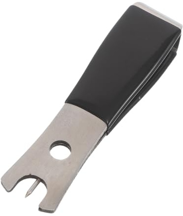 PRETYZOOM Cortadora de Línea de Pesca Compacta de Acero Inoxidable Negra Tijeras de Pesca de Bolsillo Resistentes Herramienta Multifuncional para Aparejos y Limpieza de Anzuelos al Aire