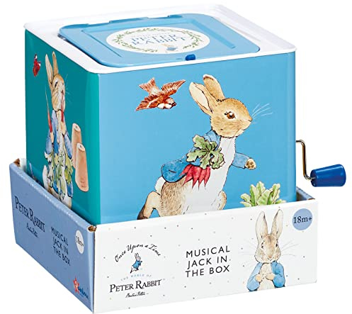 Rainbow Designs Peter Rabbit Jack in The Box,14.5 x 14.5 x 15.5 Centimeters, Blue