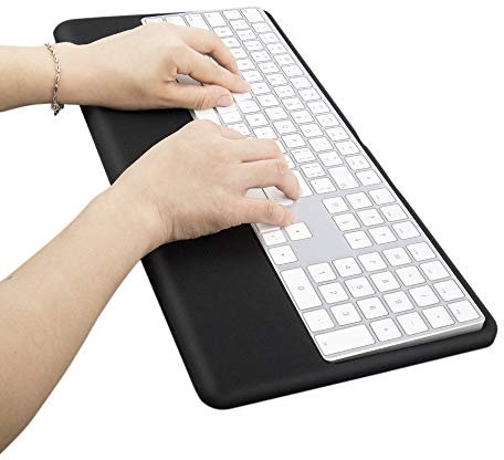 VAYDEER Magic Keyboard Wrist Rest Ergonomic Stand Compatible With Magic Keyboard 2 With Numeric Keypad (Black Silicone)