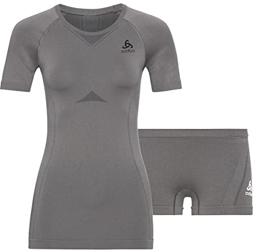 Odlo Damen Fundamentals Performance Light Set, Odlo Steel Grey - Odlo Graphite Grey, L