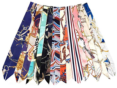 kcctoo 2/6/10Pack Scarf Bags for Women Handbag Scarfs Band Hair Neck Scarves Fashion Gifts