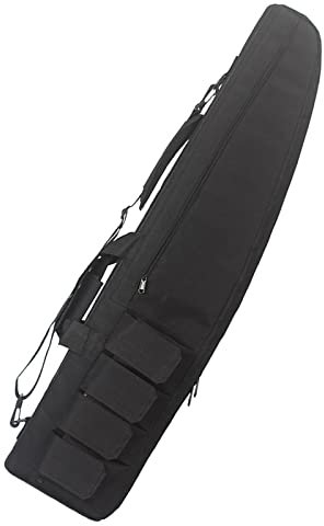 DFANCE Gewehrtasche Gewehrfutteral Wasserdicht Langwaffentasche/Futteral,Taktische Waffentasche,Multifunktionale Gewehrkoffer,for Magazine Storage and Other Tools,Schwarz