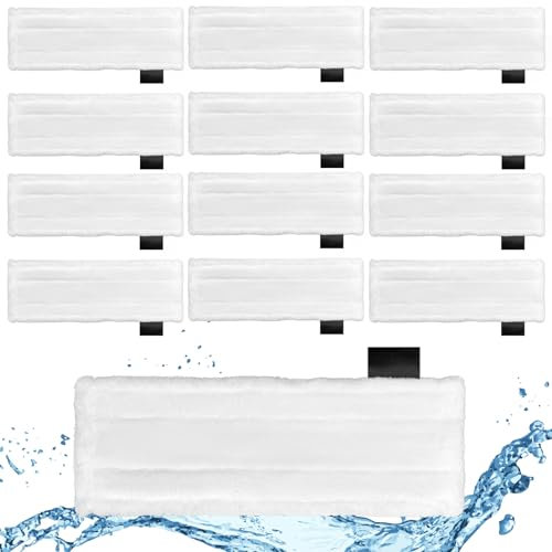 12 Bodentücher Für Kärcher Dampfreiniger - Kärcher Dampfreiniger Zubehör Passend Für Easyfix Sc 2, Sc 3, Sc 4, Sc 5: Kärcher Tücher Für Dampfreiniger Und Mikrofaser-Tücher Für Effiziente Sauberkeit