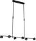 Paulmann 79774 LED Pendelleuchte Puric Pane Effect 6x400lm 3-Step-Dim höhenverstellbar dimmbar Hängeleuchte Schwarz Metall 2700 K